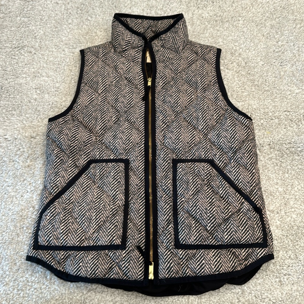 Women’s J Crew quilted down filled puffer vest